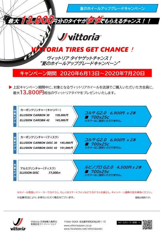 Vittoria（ヴィットリア）Bicycle Tires ヴィットリアホイールを買って